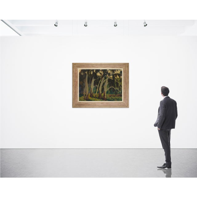 American Arthur J. Winkler 1883-1933 Eucalypti in a Landscape Oil on Canvas For Sale - Image 3 of 5