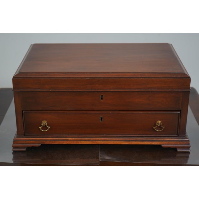 Age: C.1975 Details: Finish no.24 Bracket Feet Quality Construction Felt Lined Interior Traditional Style Solid Brass...