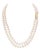 Akoya Pearl Diamond 2-Strand Gold Necklace 7.5 mm 19.25" Certified For Sale