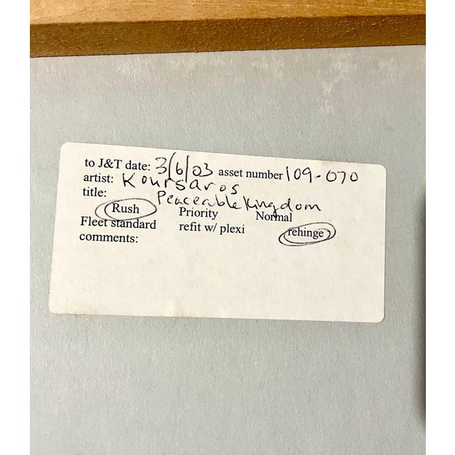 Harry Koursaros, Large Pattern and Decoration Painting Abstract Expressionist Harry Koursaros P&D, 1983 For Sale - Image 10 of 11