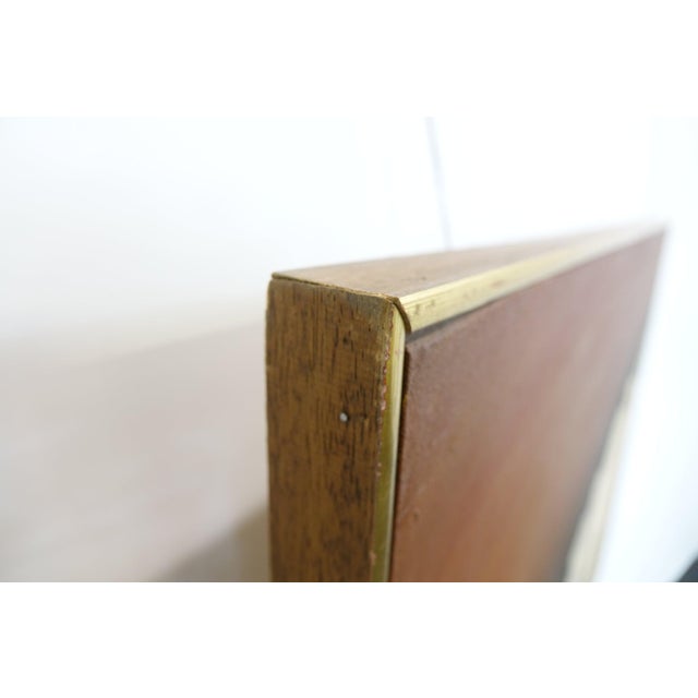 Mid 20th Century Intersection - Mid 20th Century Abstract Oil on Canvas Signed Original For Sale - Image 5 of 10