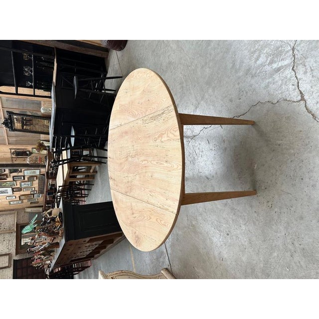 Early 20th Century Round Elm Table For Sale - Image 8 of 11
