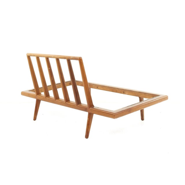 Mel Smilow Mel Smilow Mid Century Wide Walnut Lounge Chair Daybed For Sale - Image 4 of 10