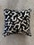 2020s Set of 2 Custom Designer Pillow Covers in Black & Tan Abstract Pattern For Sale - Image 5 of 5