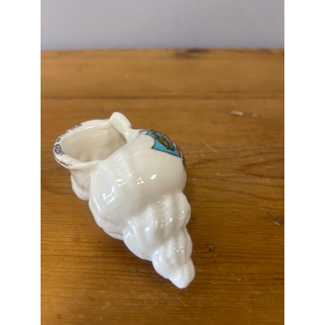 Vintage English "Listen to the Sea" Porcelain Shell For Sale - Image 4 of 6