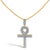 Honor legacy and modern style in one luminous gesture with this ankh pendant, sculpted in solid 10K yellow gold and...