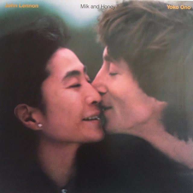 1980s Vintage 1984 John Lennon & Yoko Ono " Milk and Honey " Promo Collector's Poster For Sale - Image 5 of 9