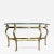 Italian Italian Brass Seahorse Console Table For Sale - Image 3 of 3