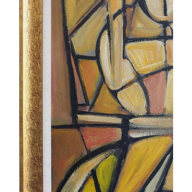 Postwar European Artist, The Vanguard Series Nr. XXI Abstract Composition, 1950s-1970s, Oil on Board, Framed For Sale - Image 6 of 15
