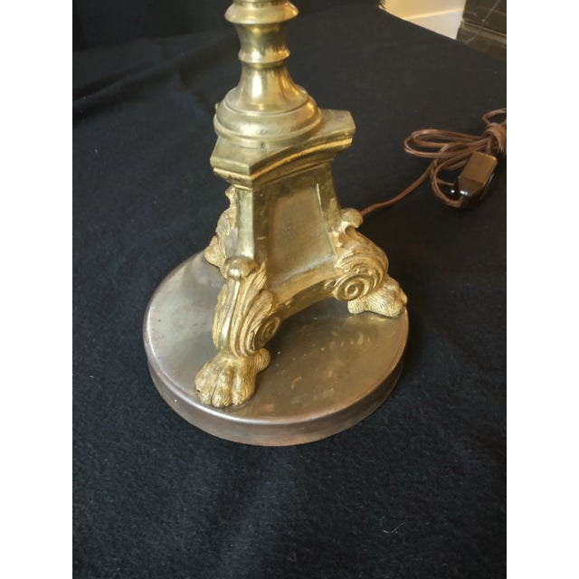 1950s 1950s Alter Candlestick Lamp for Baker For Sale - Image 5 of 8
