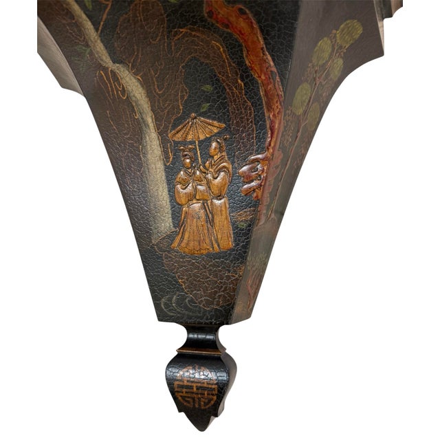 Chinoiserie Black Large Wall Brackets For Sale - Image 4 of 12
