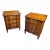 Fine Pair of French 3 Drawer Cherry Wood Nightstands For Sale