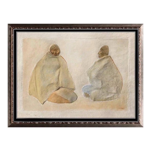 Mid 20th Century Dos Mujeres Mayas, Francisco Zúñiga For Sale