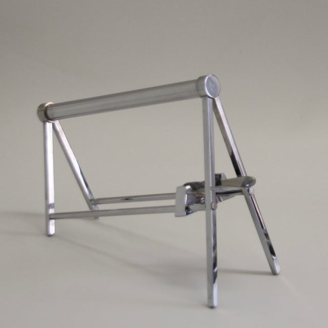 Silver Modernistic Bottle Holder by Jacques Adnet, 1930s For Sale - Image 8 of 18
