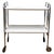 Plastic and Chrome Metal Bar or Food Cart, 1970s For Sale - Image 11 of 11