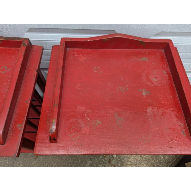 1980s Vintage Beautiful Set of Side Tables by Ron Fisher For Sale - Image 4 of 10