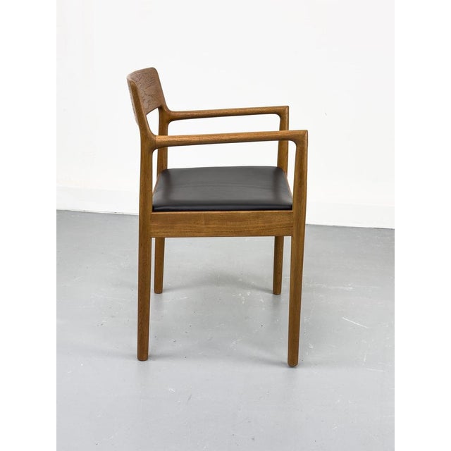 Danish Teak and Leather Armchair by J. Nørgaard for Nørgaards Møbelfabrik, 1960s For Sale - Image 9 of 18