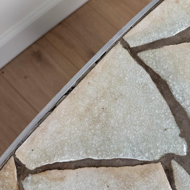 Mid Century Modern Mosaic Tile Kidney Bean Coffee Table For Sale In Cleveland - Image 6 of 7
