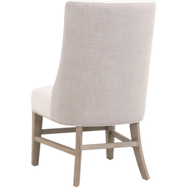 2020s Essentials For Living Duet Performance Fabric White Armless Head Chair - Set of 2 For Sale - Image 5 of 9