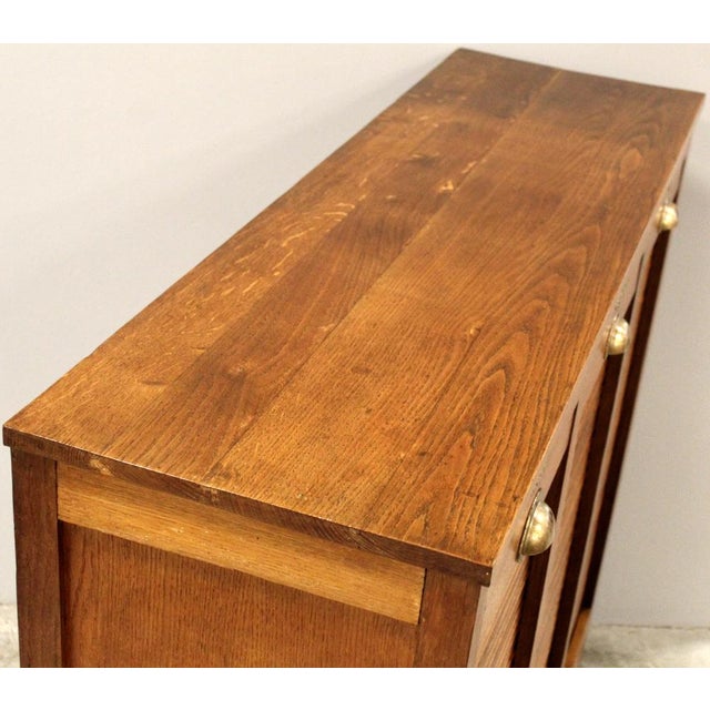 Vintage Filing Cabinet in Oak, 1920s For Sale - Image 10 of 11