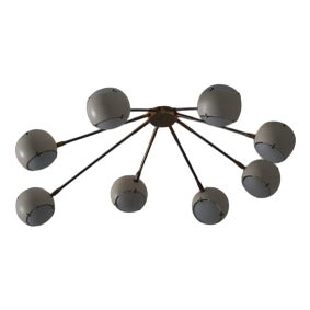 Ceiling Lamp by Angelo Lelii for Arredoluce, 1940s For Sale