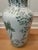 1990s Vintage Green and White Chinoiserie Style Floral Ceramic Vase For Sale - Image 5 of 7