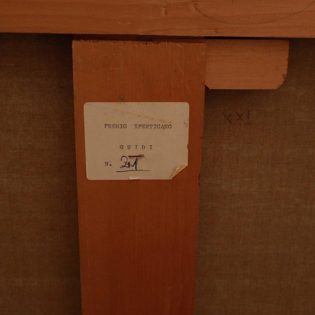 Virgilio Guidi, Marina E Incontro, Oil on Canvas, 1968, Framed For Sale - Image 7 of 11