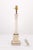 Metal Antique Empire Alabaster Column Lamps With Brass Accents - a Pair For Sale - Image 7 of 7