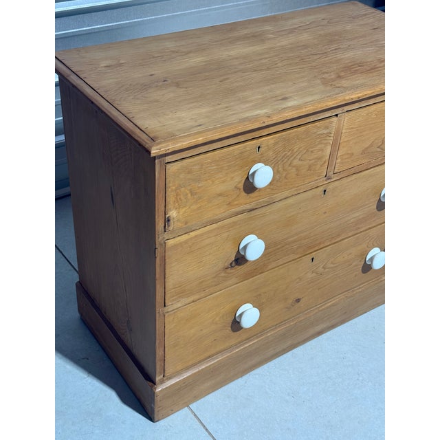 Wood Antique Pine Two Over Two Drawers - Chest of Drawers From England For Sale - Image 7 of 18