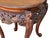 Vintage Carved Solid Wood Dragon Round Plant Stand Display Accent Table For Sale - Image 9 of 13