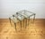 1950s Vintage Hollywood Regency Brass and Glass Nesting Tables, 1950s, Set of 3 For Sale - Image 5 of 11
