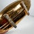 Metal 1960s Footed Ikebana Vase Mottled Gold Ceramic Boat For Sale - Image 7 of 10