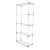 5-Tier Lucite and Glass Mid-Century Modern Étagère Shelf Wall Unit For Sale