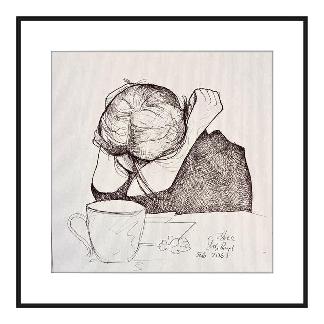 Life Ink on Paper Drawing For Sale