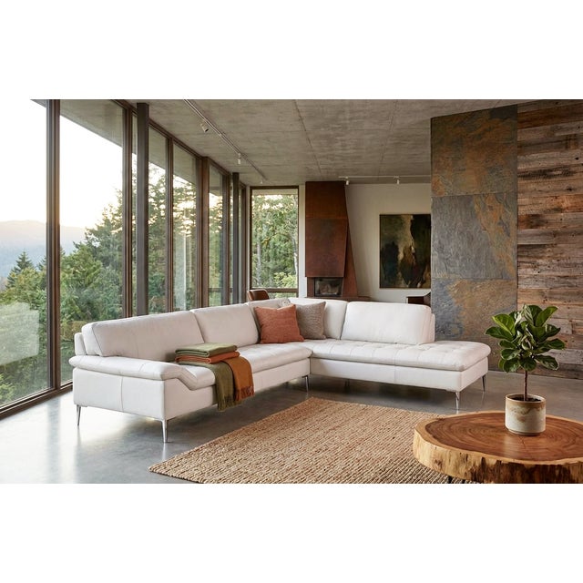 Leather Sectional Corsica by Chateau D'Ax Dimensions: 2 Piece Overall 115"L x 91"W x 33"H Left Side: 81lx 39wx 33"h Right...