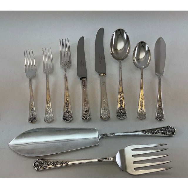 1980s Silver Plated Dinner Knife, Royal York For Sale In New York - Image 6 of 16