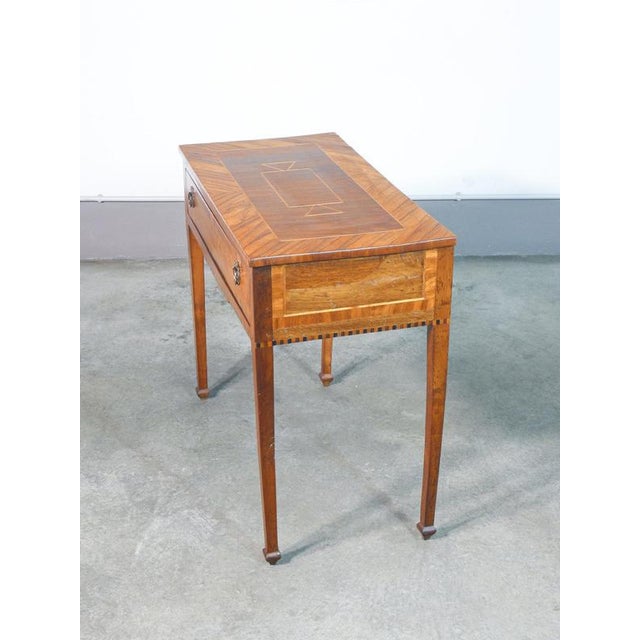 Louis XV Desk in Inlaid Walnut. 1700 For Sale - Image 9 of 18