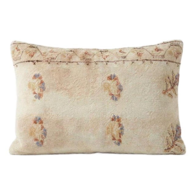 Turkish Kilim Lumbar Pillow Cover 16'' X 24'' For Sale