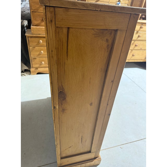 Antique Pine Two Door Cupboard With Two Shelves From England For Sale - Image 15 of 18
