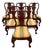 Vintage Chippendale Style Mahogany Dining Chairs - Set of 6 For Sale