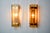 Brown Veca Wall Lights in Beveled Glass, 1970, Set of 2 For Sale - Image 4 of 8