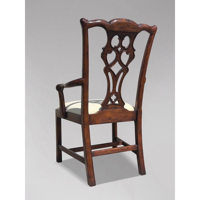 Edwardian Chippendale Mahogany Dining Chairs, 1910, Set of 6 For Sale - Image 10 of 13