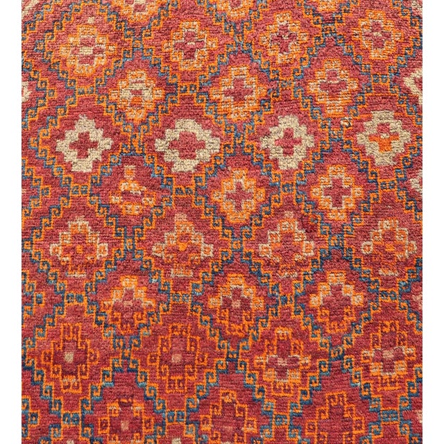 Early 20th Century Antique Hand-Knotted Baluch Tribal Runner With All-Over Geometric Diamond Design For Sale - Image 5 of 11