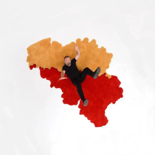 Wool O Divisible Rug by Oskar Vermeylen for Atelier Belge Fermetti, Belgium, 2012 For Sale - Image 12 of 13