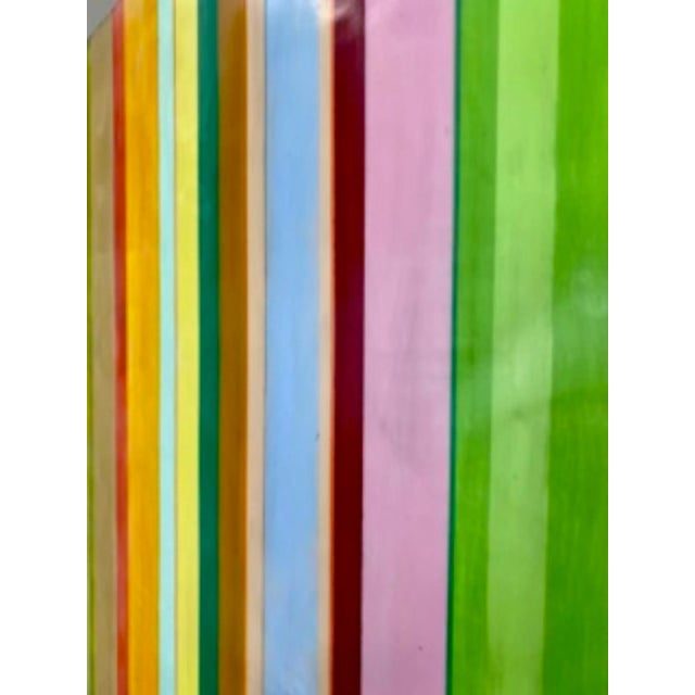 "Blink Twice" - Contemporary Original Abstract Encaustic Mixed-Media Painting by Gina Cochran For Sale - Image 6 of 8