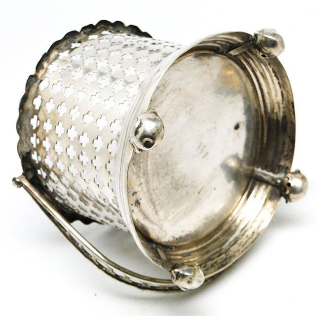 Metal 19th Century Silver Sugar Bowl, Denmark, 1860 For Sale - Image 7 of 8