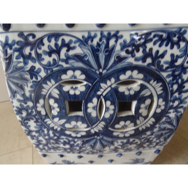 Ceramic Vintage Chinese Garden Seat For Sale - Image 7 of 9