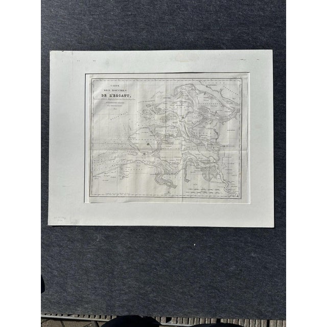 Map of the Scheldt Estuaries, 1822 For Sale - Image 13 of 13