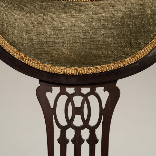 Mahogany Upholstered Armchair, Antique, United Kingdom, 19th Century For Sale In Greensboro - Image 6 of 12