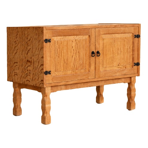 Vintage Danish Brutalist Sideboard, 1960s For Sale